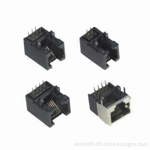 RJ45 L/P PCB Jack Connectors with 1.5A Current Rating, 125V AC Voltage Rating